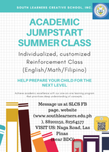 South Learners Creative School SLCS Academic Jump Start