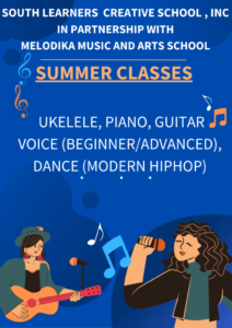 South Learners Creative School SLCS Music Summer Classes
