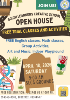 South Learners Creative School SCLS Las Pinas Open House April 2026